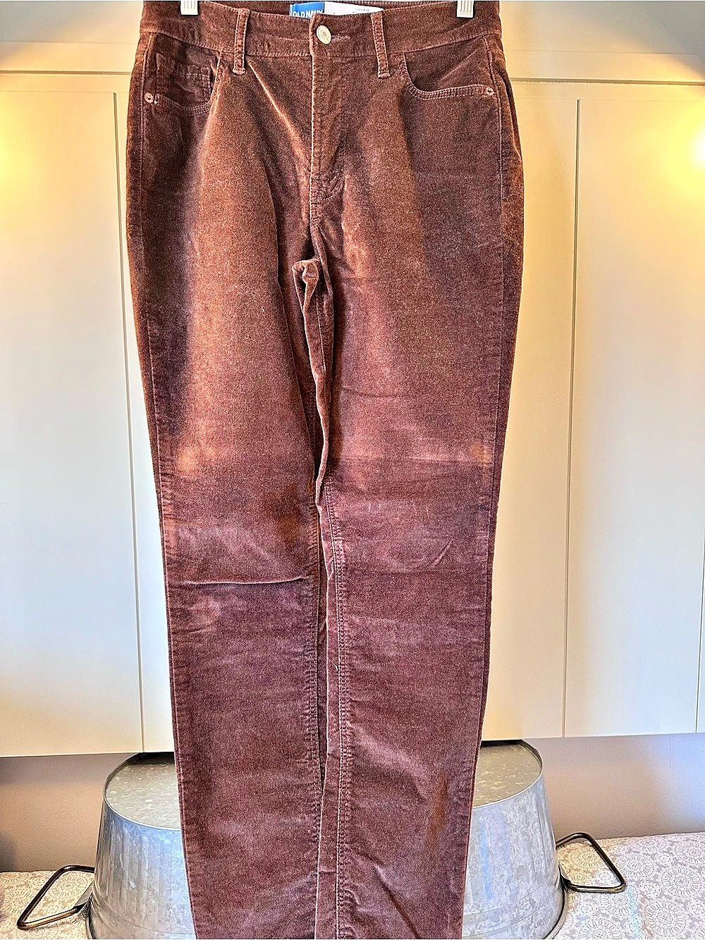 Old Navy Rockstar Super Skinny High Rise Brown Jeans Waist 4